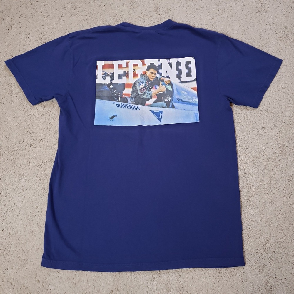 Old Row Legend Maverick Top Gun T-Shirt Mens Medium Patriotic Graphic Tee Shirt